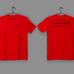 MOCKUP-T-SHIRT-ROSSO-STAMPA-DIRETTA-nome+logo